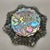 Gray Vintage Federal Glass Smokey Gray “Pioneer” Carnival Glass Fruit Bowl For Sale - Image 8 of 8