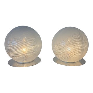 Table Lamps by L. Diaz De Santillan for Venini, 1970s, Set of 2 For Sale