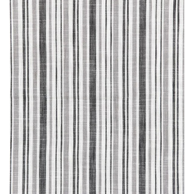 Traditional The House of Scalamandré Pembroke Stripe Fabric, Charcoal For Sale - Image 3 of 3