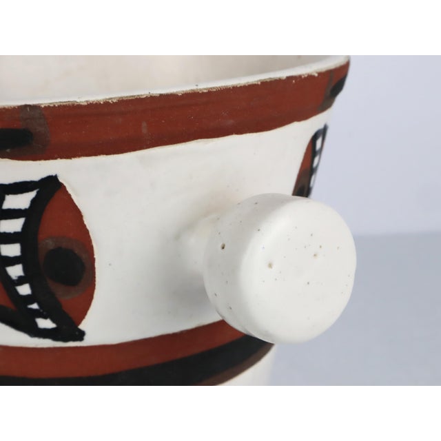 Ceramic Les Argonautes Vase by Isabelle Ferlay and Frédérique Bourguet for Vallauris, 1950 For Sale - Image 10 of 13