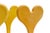 Wood Heart Balloon Form Strand Yellow XLG For Sale - Image 7 of 10
