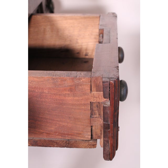 Antique Baroque Style Walnut Library / Writing Table For Sale - Image 12 of 12