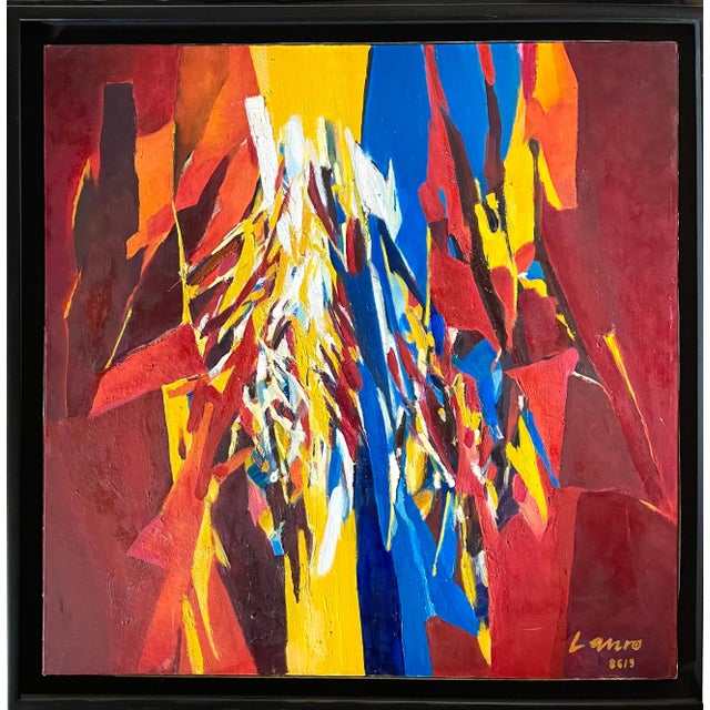 Oil Painting on canvas Hand signed to lower right Lauro. Provenance: Eleonore Austerer Gallery, San Francisco, CA Work...