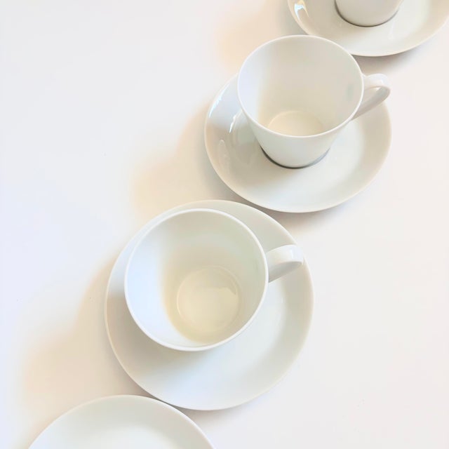 Mid 20th Century Mid Century Porcelain Teacups by Fairwood Schonwald Germany - Set of 4 For Sale - Image 5 of 7