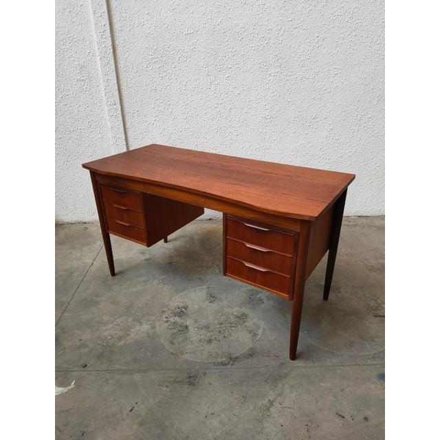 Mid-Century Modern Teak Desk, Denmark, 1970 For Sale - Image 17 of 17