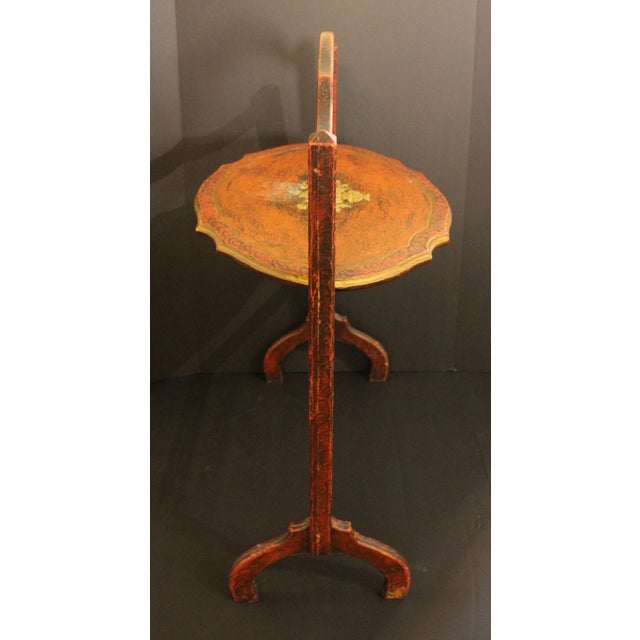 American Circa 1920s Anglo-American Tilt-Top Side Table For Sale - Image 3 of 6