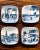 Blue Mid 20th Century Danish Porcelain Small Plate Collection- Set of 8 For Sale - Image 8 of 9