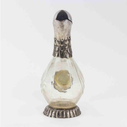 Vintage Silver Plated Duck Shaped Carafe by Silea, 1970s For Sale - Image 4 of 11