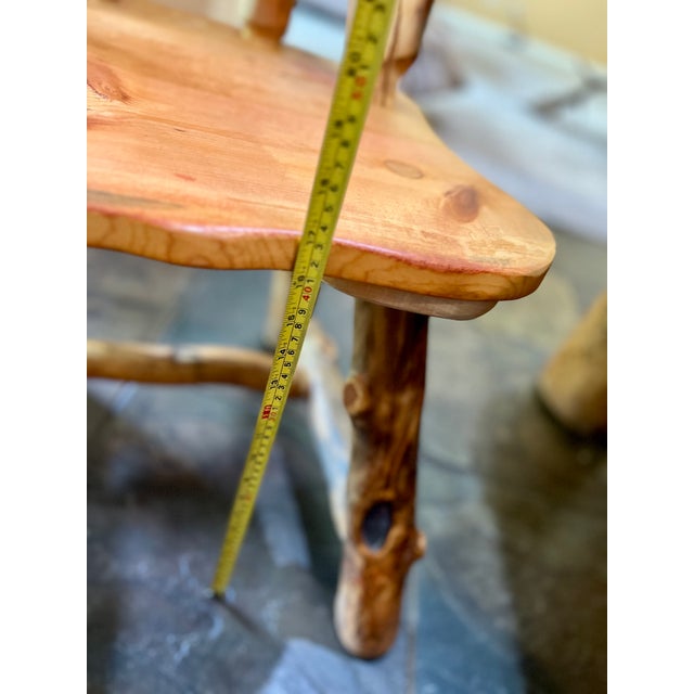 Wood Custom Solid Aspen Wood Dining Room Table Set - 7 Pieces For Sale - Image 7 of 12