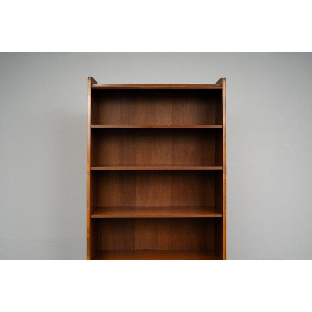Mid-Century Brown Mahogany Bookcase For Sale - Image 10 of 18