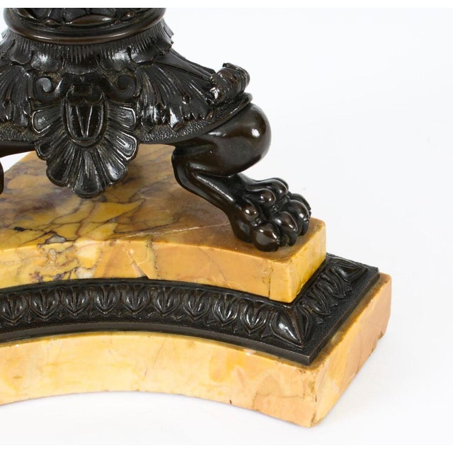 19th Century Empire Bronze Table Lamp For Sale - Image 9 of 12