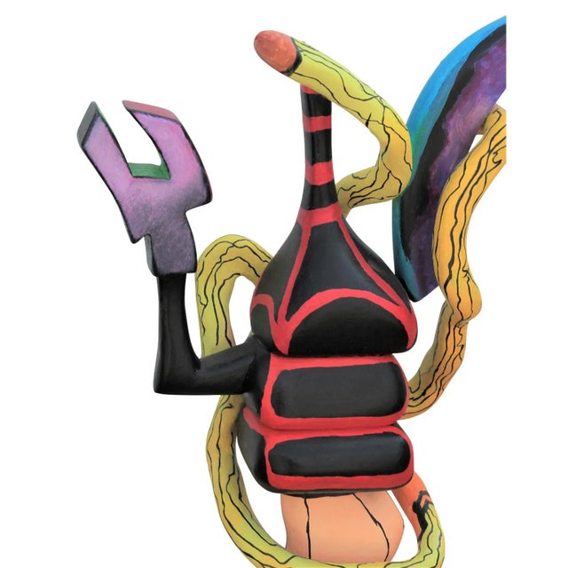 Ida Rittenberg Kohlmeyer Tall Wooden Colorful Maquette Sculpture 1991 For Sale In Houston - Image 6 of 9