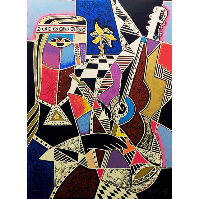 "Flower Child" by Neal Doty Original Limited Edition Serigraph on Paper Hand Signed by the Artist Image Size: 35"x 25"...