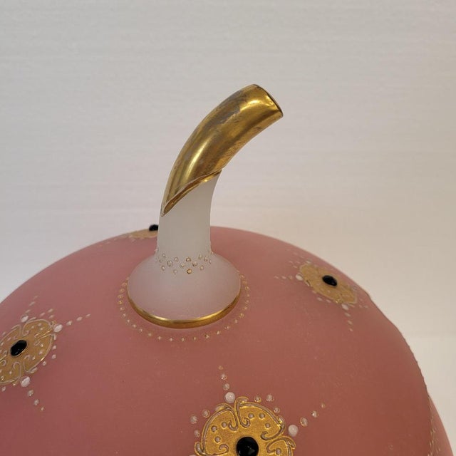 Napoleon III Pumpkin-Shaped Pink Opaline Glass Punch Bowl from Baccarat, France, 1890s For Sale - Image 6 of 18
