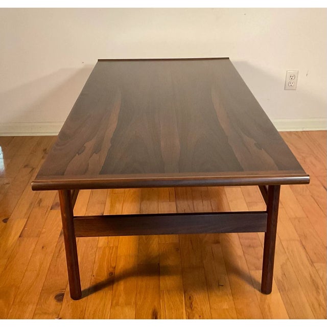 Mid-Century Modern Scandinavian Large Rosewood Coffee Table by Brode Blindheim for Sykkylven, Norway - 1960s For Sale - Image 3 of 12