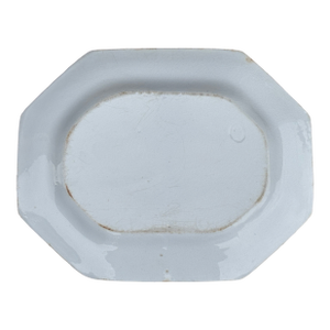 19th Century Pure White English Ironstone Octagonal Platter