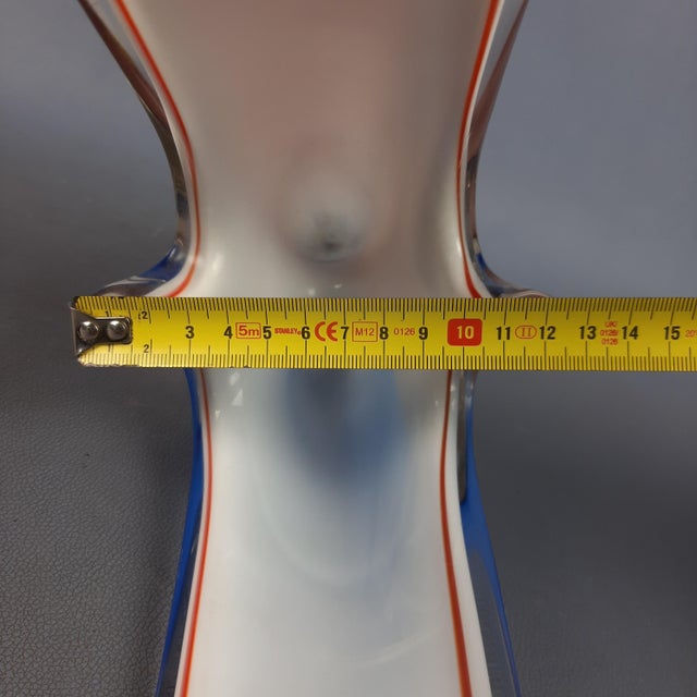 Modern Coquille Glass Vase by Paul Kedelv for Flygsfors, 1956 For Sale - Image 16 of 18