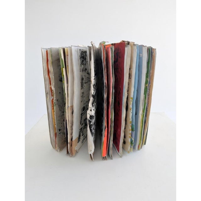 Paper Purvis Young Original One-of-a-Kind Paintings Book 60+ Works, 23x19 Outsider Art For Sale - Image 7 of 7