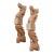 Naga Guardians Pair of Finely Carved Dragon Brackets For Sale