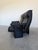 Mid-Century Modern Vintage 1970’s Otto Zapf for Knoll Attrb Follow Me Black Leather Two Seat Sofa For Sale - Image 3 of 9
