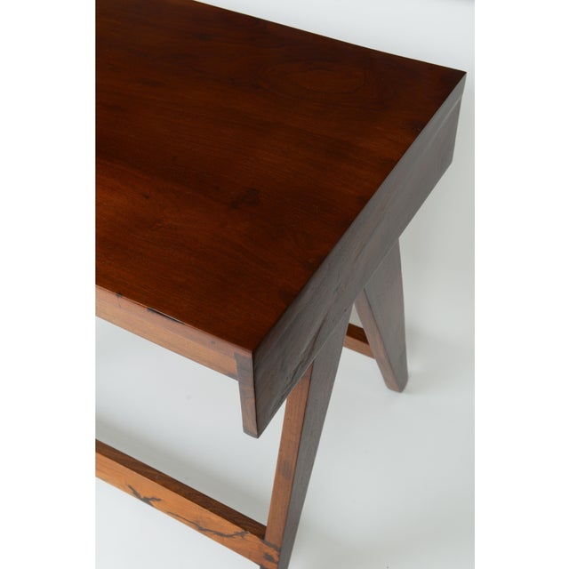 Pierre Jeanneret Pierre Jeanneret Desk and Stool From the City of Chandigarh, India 1950 - 1959 For Sale - Image 4 of 7