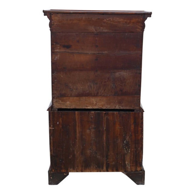 Antique Queen Anne Inlaid Burr Walnut Escritoire Desk, Early 18th Century For Sale - Image 9 of 14
