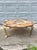 Metal Vintage Onyx Coffee Table With Brass Base | Style of Arturo Pani for Muller of Mexico For Sale - Image 7 of 12