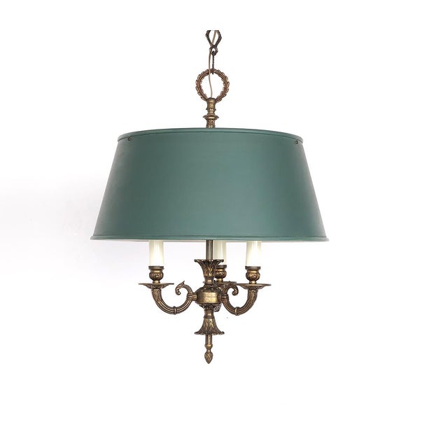 Vintage French Bouillotte Hanging Lamp, 1950s For Sale - Image 14 of 14