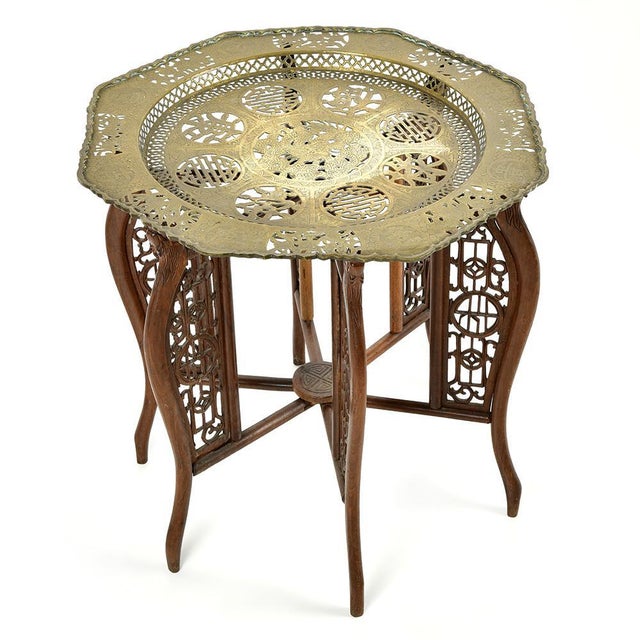 Chinese Table with Copper Top For Sale - Image 6 of 7