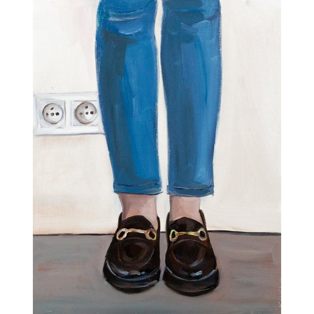 Justyna Kuklo, Melancholy Iib (Shoues), 2025, Oil on Canvas, Framed For Sale