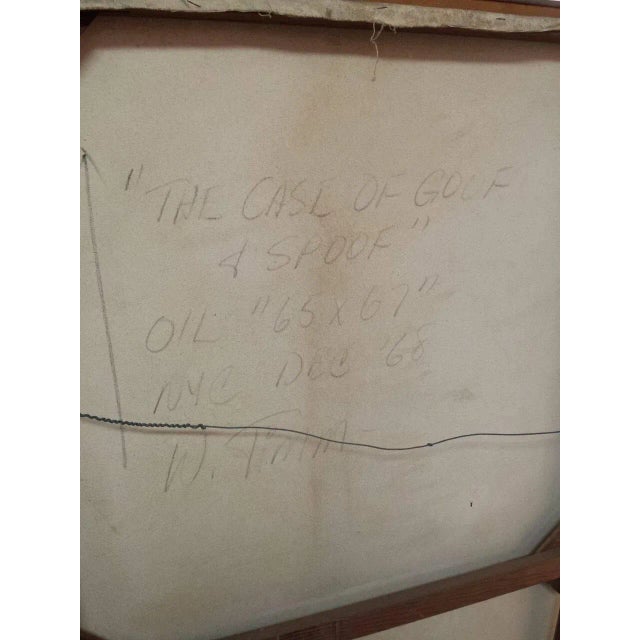 1960s Wayne Timm, Oil on Canvas Titled: The Case of Goof and Spoof, 1968 For Sale - Image 5 of 6