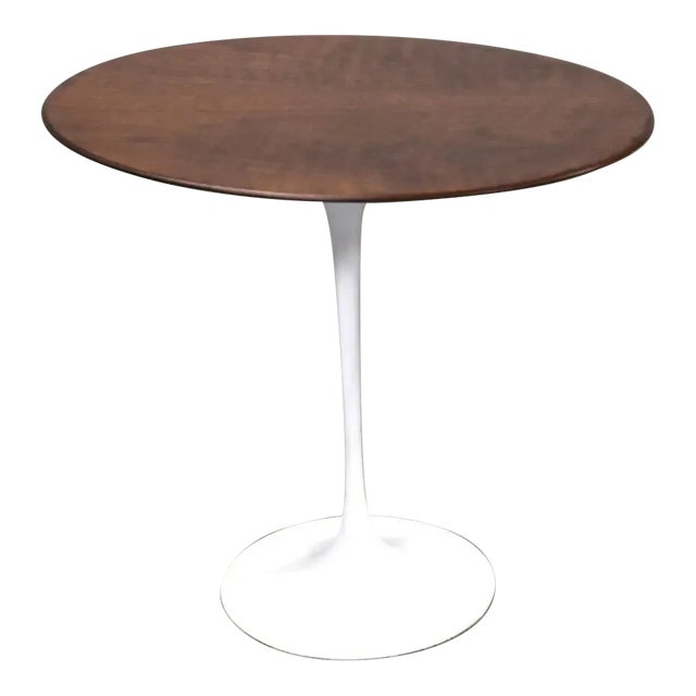 1950s-eero-saarinen-for-knoll-walnut-oval-tulip-end-table-chairish