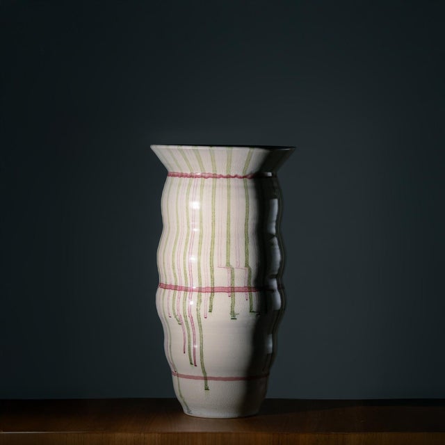 Large Dutch Ceramic Vase, 1991 For Sale - Image 4 of 9