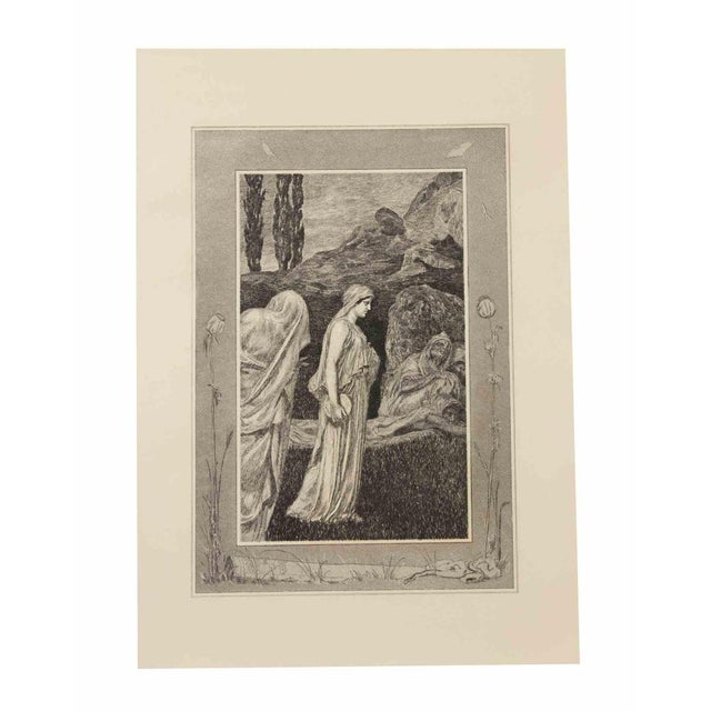 Etching and aquatint realized in 1909. Belongs to the series "Amor und Psyche. Opus V". Very good condition. This piece is...