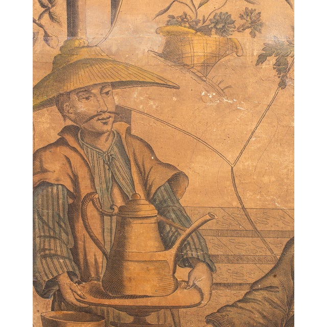Late 19th Century Pair 19th Century French Chinoiserie Wallpaper Panels For Sale - Image 5 of 18