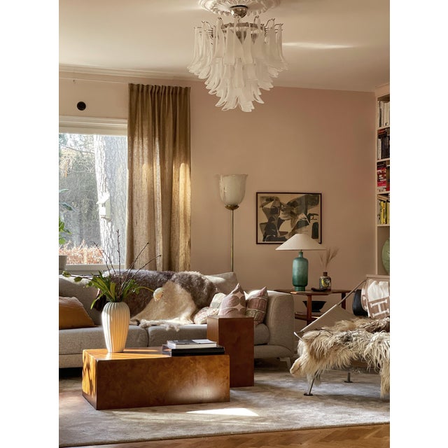 Contemporary Murano Chandelier in the style of Mazzega. Traditional Italian Mid-Century Style of later production during...