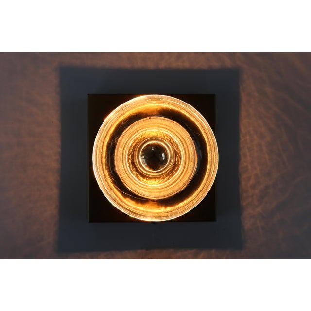 Cosack Brothers Wall Lamp Space Age Design 1970s Can also be used as a ceiling lamp Width 15.5cm Height 15.5cm Depth...