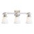Chapman & Myers for Visual Comfort Signature New York Subway Triple Light in Chrome with White Glass For Sale