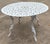 White Mid Century Iron Garden Table and 4 Chairs For Sale - Image 8 of 12