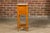 Brown French 19th Century Pine Faux Bamboo Side Table with Marble Top, Door and Drawer For Sale - Image 8 of 12