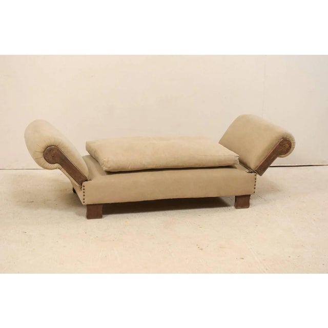 Wood French Lit De Jour Daybed Circa 1920s-1930s With Nice Rounded Arms For Sale - Image 7 of 11