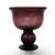 English Mid-Century Hand-Blown Amethyst Art Glass Pedestal Compote Bowl 10" For Sale - Image 3 of 10