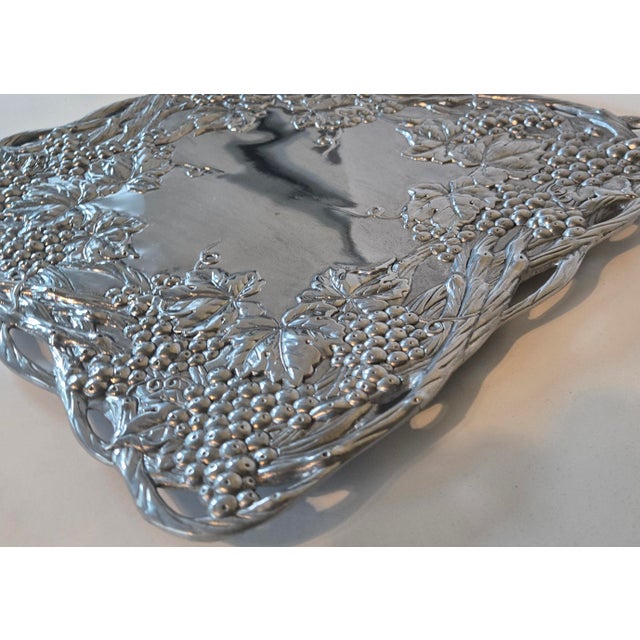 Vintage Arthur Court Grapevine Platter For Sale - Image 9 of 17