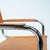 Mid-Century Modern Metal Cantilever in Cognac Brown Leather, 1970s, Set of 4 For Sale - Image 10 of 18