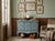 Distressed Pale Blue Curved Legs 6 Drawers Dresser Credenza Side Table For Sale In San Francisco - Image 6 of 16