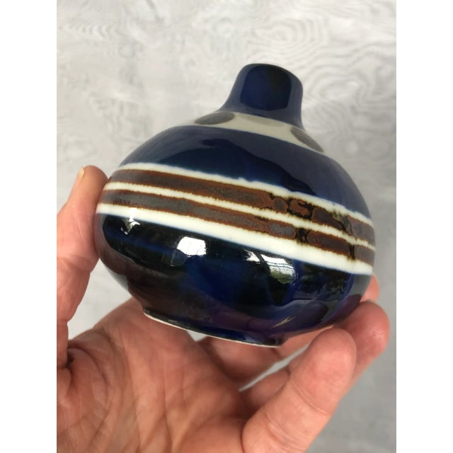 Miniature Ceramic Studio Art Pottery Vase Set of 4 For Sale - Image 9 of 13