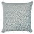 Mid-Century Modern Schumacher Ming Fret Velvet 18" Pillow in Mineral & White For Sale - Image 3 of 3