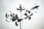 1970s Space Age Italian Metal Floor Lamp with Floral Shades, 1970s For Sale - Image 5 of 14