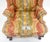 Wood Large Fancy Floral Pattern Uphlstry Fine Carved Ball & Claw Feet Wing Chair MINT For Sale - Image 7 of 13