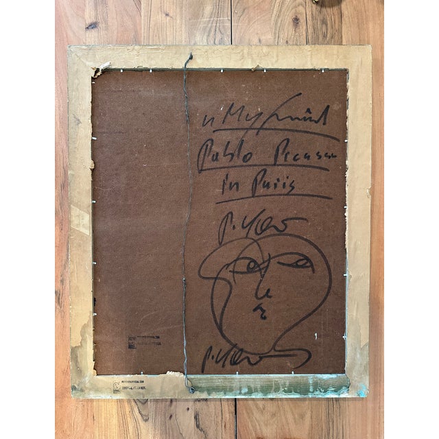Peter Keil "My Friend Pablo Picasso in Paris" Titled Peter Keil Painting For Sale - Image 4 of 4
